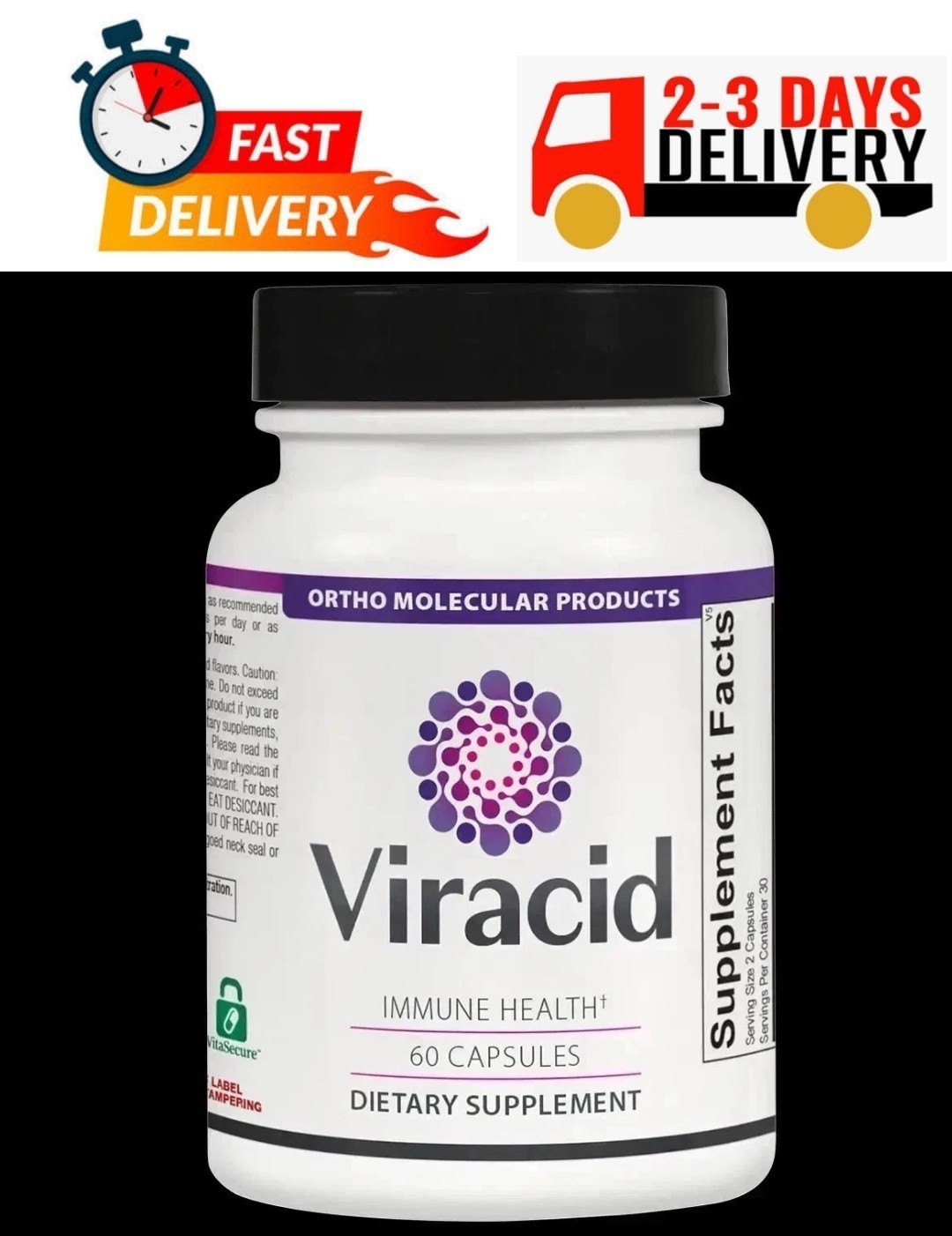 Viracid Immune Support Supplement 60 Capsules – Boost Immunity – free delivery gallery