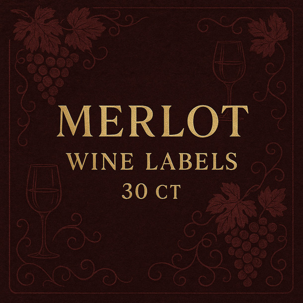 LD Carlson Merlot Wine Labels 30 ct gallery