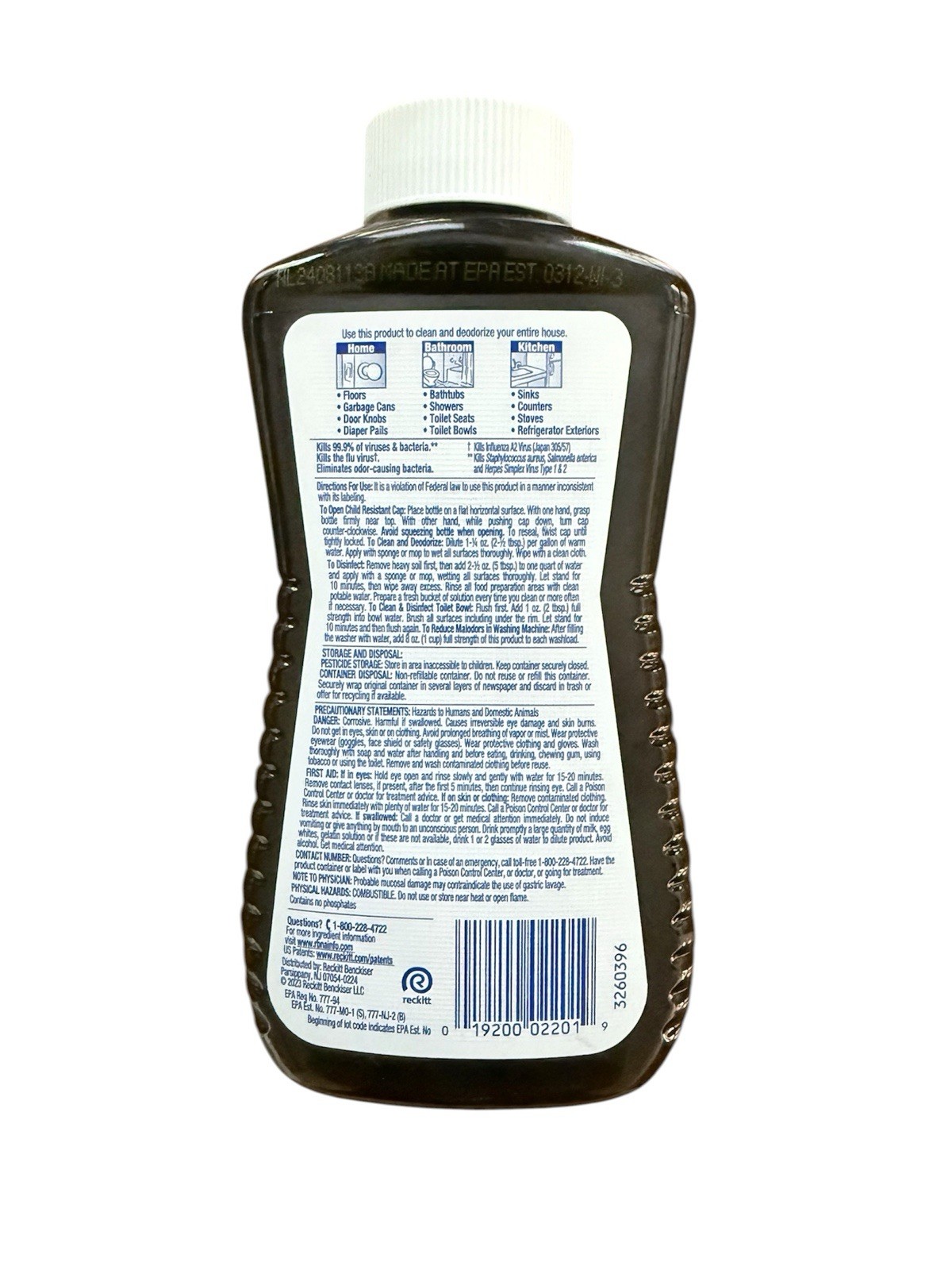 Lysol Concentrate Disinfectant Original Scent 12 fl oz Makes 9 Gallons gallery