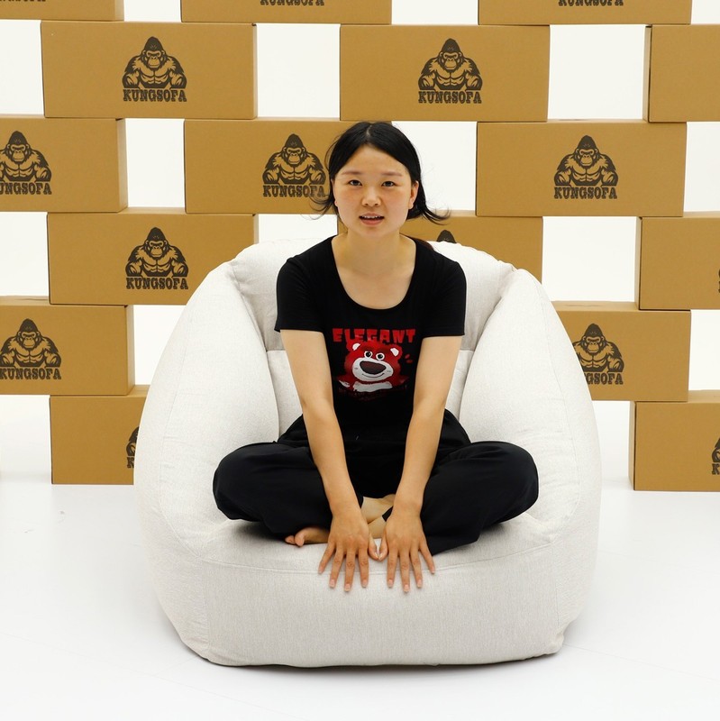 Kungsofa Inflatable Lazy Sofa Bean Bag Chair Ergonomic Support for Home Camping gallery