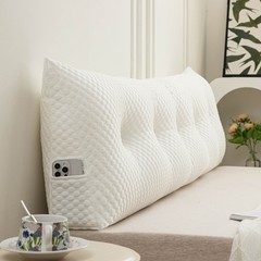 Cooling Headboard Pillow Backrest Support Wedge Pillow for Dorm Reading Sitting