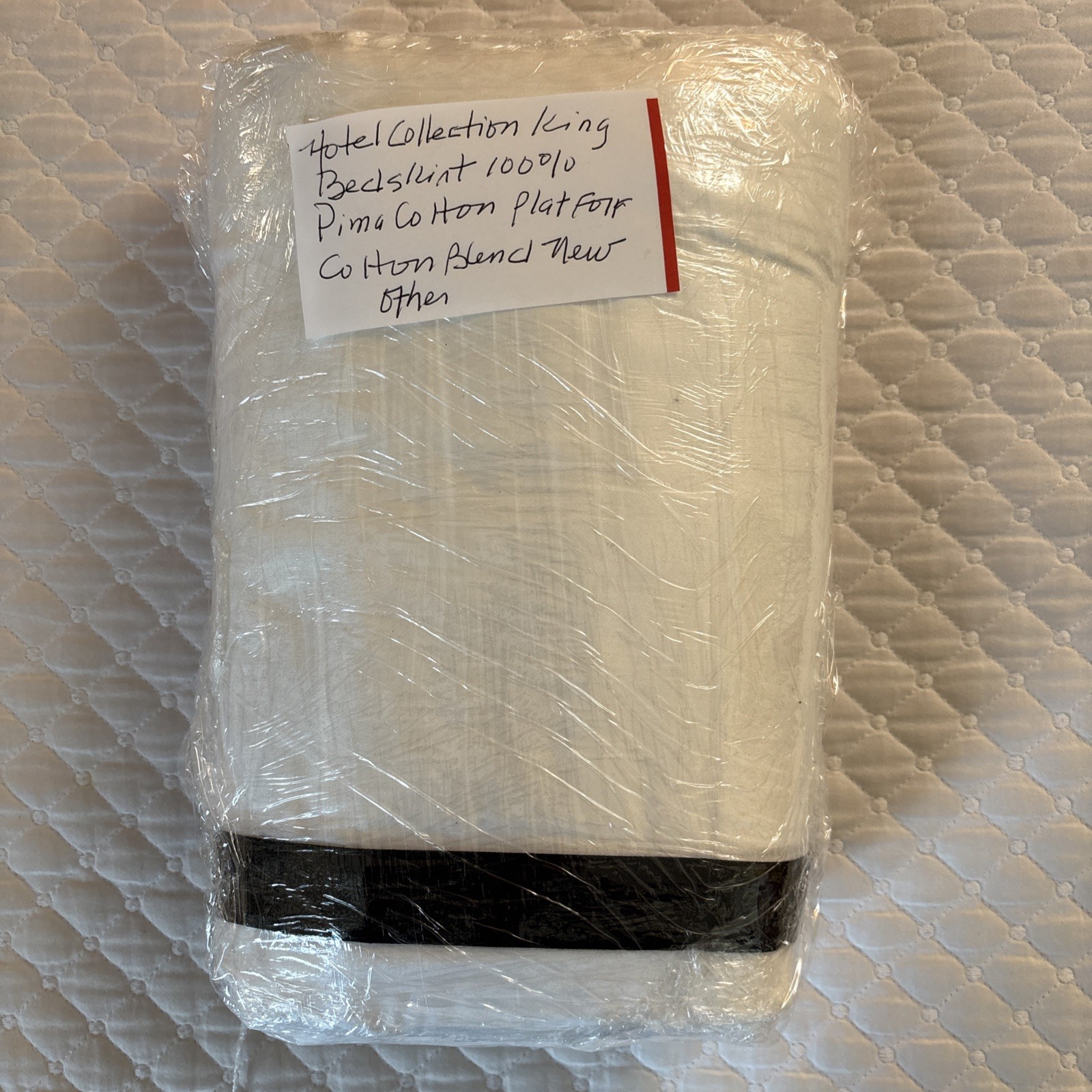 Hotel Collection King Bedskirt 100% Pima Cotton Platform Cotton Blend New Other gallery