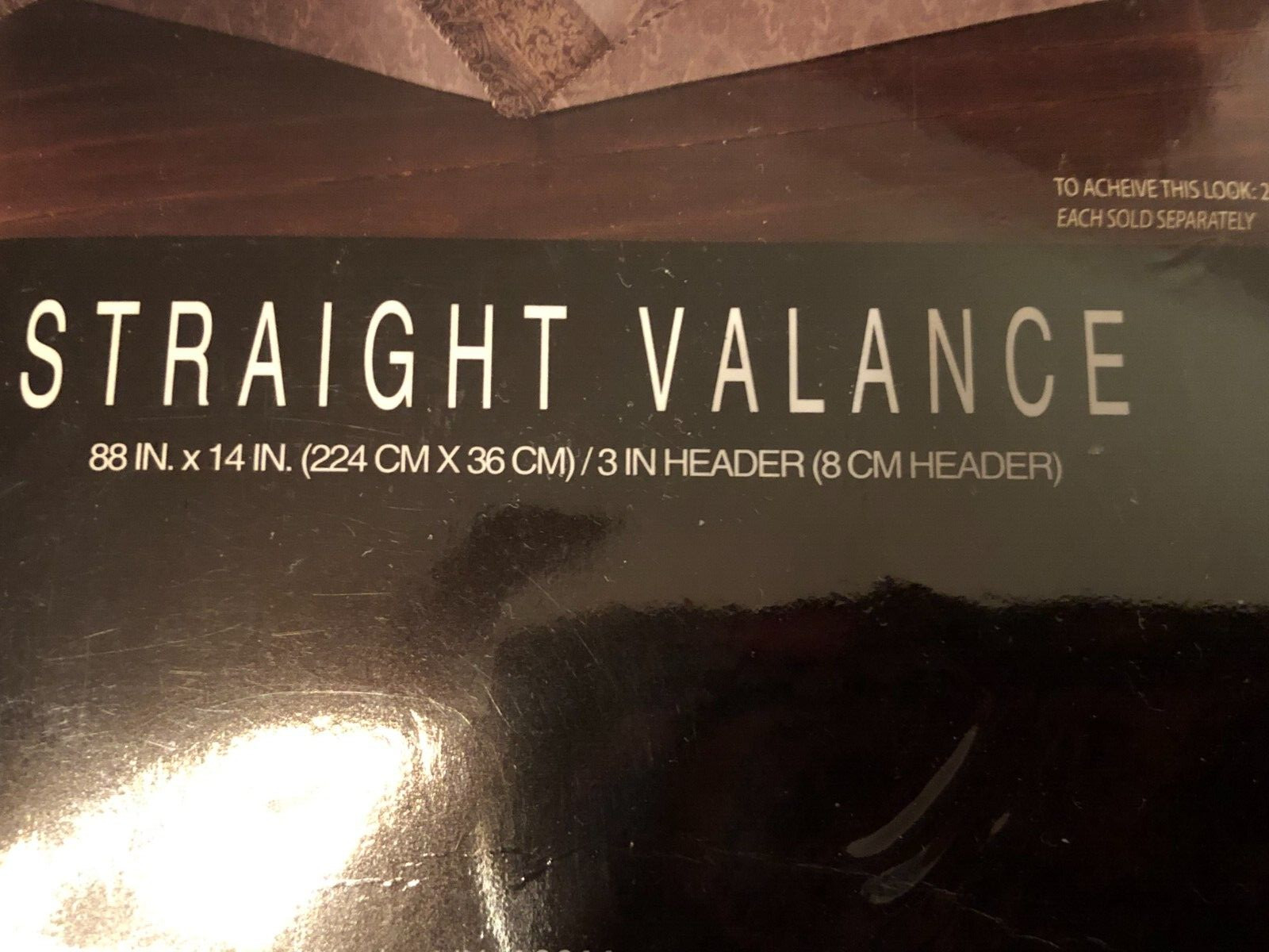 J Queen New York Hemmingway Straight Valance 88" W x 14"L NIP gallery
