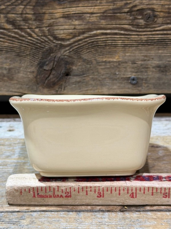 Host Collection, Tastefully Simple, Square Dip Bowl, Almond gallery
