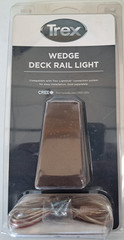 TREX DECK LIGHTING LED WEDGE DECK RAIL LIGHT BRONZE BZALPOSTLAMPLED