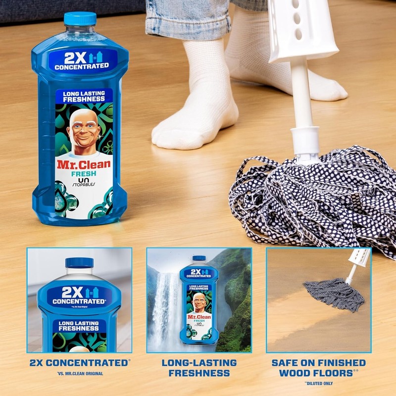 Mr.Clean 2X Concentrated Multi Surface Cleaner with Unstopables Fresh Scent 41oz gallery