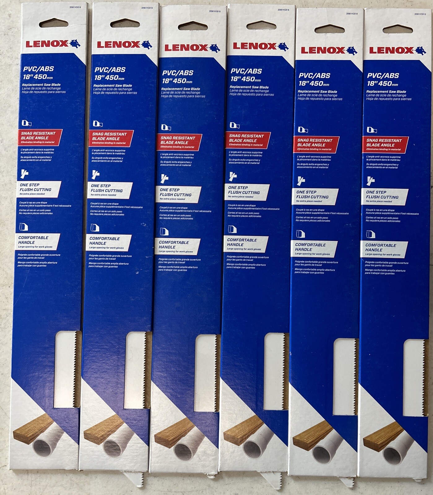 6 LENOX PVC ABS 12" 300mm Replacement Saw Blades #20982HSB12 gallery