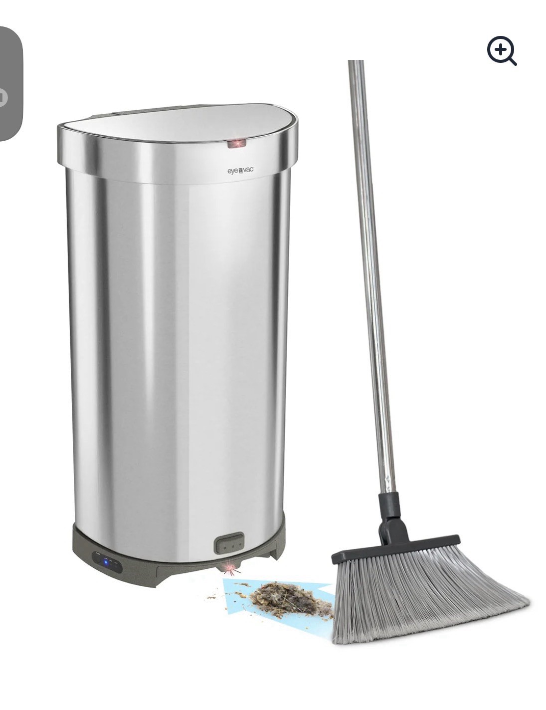 EyeVac+ 2-in-1 Touchless Trash Can & Automatic Dustpan gallery