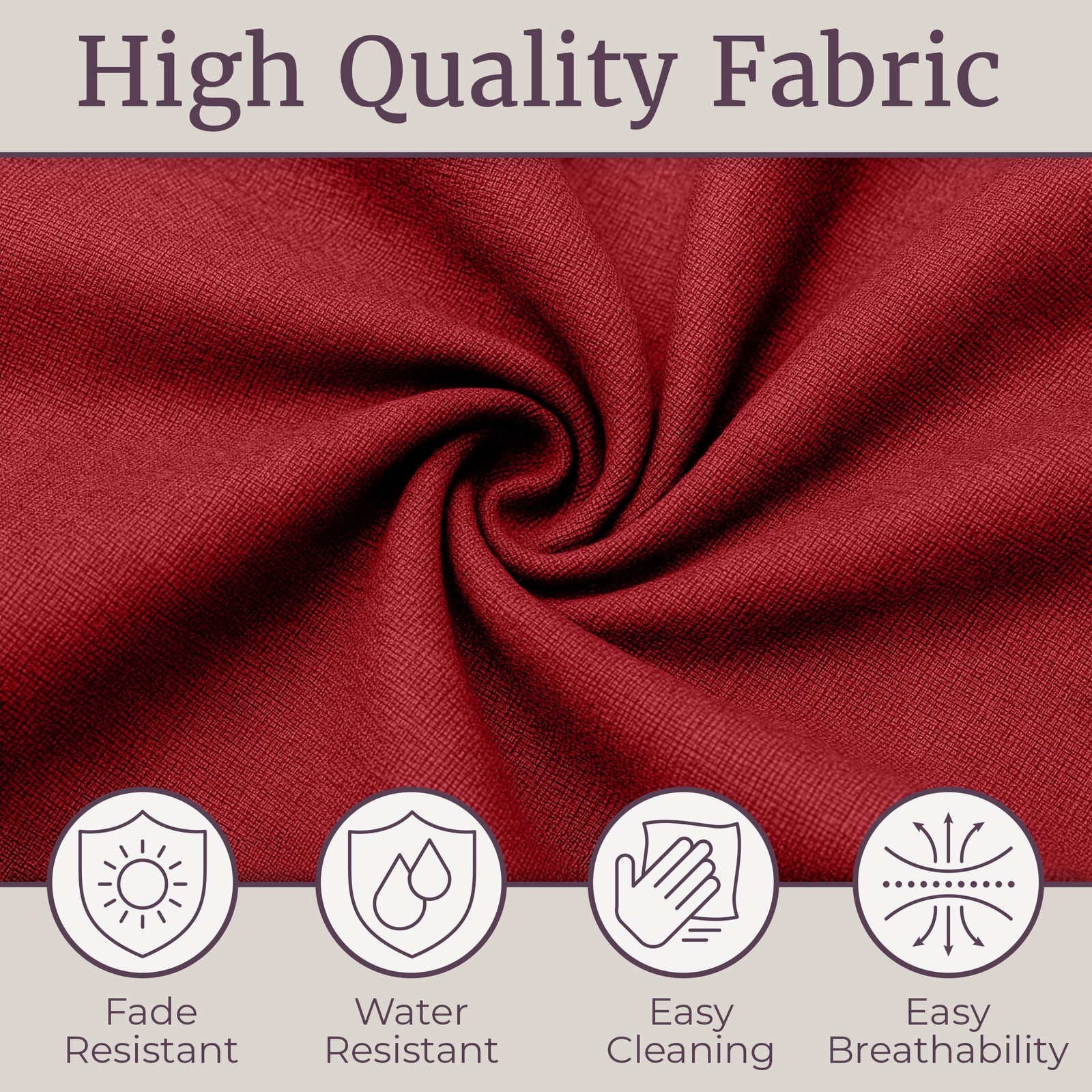 Lavish Home High-Back Patio Chair Cushion, 3" Thick, UV & Mildew Resistant gallery