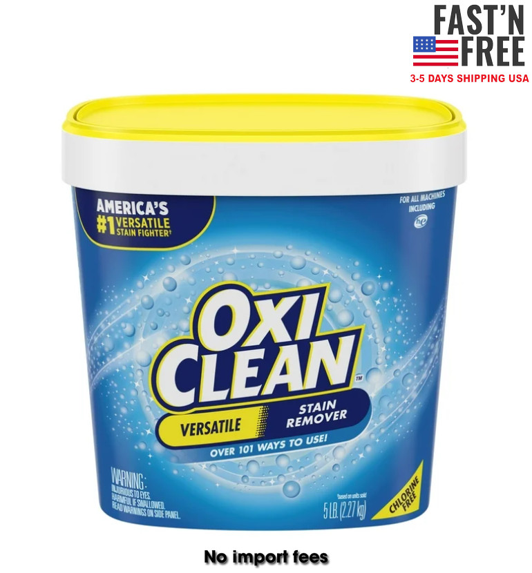 OxiClean Versatile Stain Remover Powder for Around the Home and Laundry , 5 lb gallery
