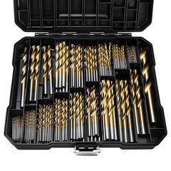 230 Pcs Titanium Twist Drill Bit Set for Metal and Wood,Coated HSS Conventional