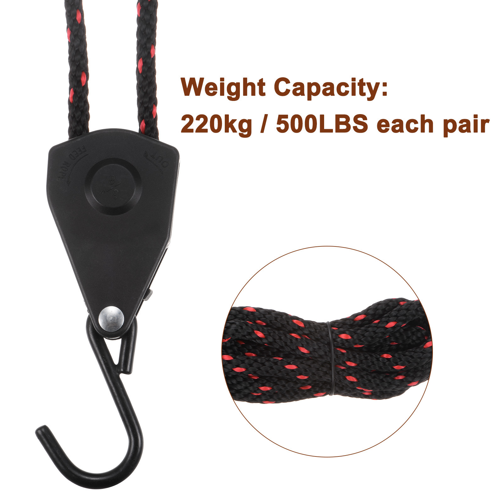 3/8" (10mm) Adjustable Rope r 9.8ft (3meter) Tie Down Strap gallery