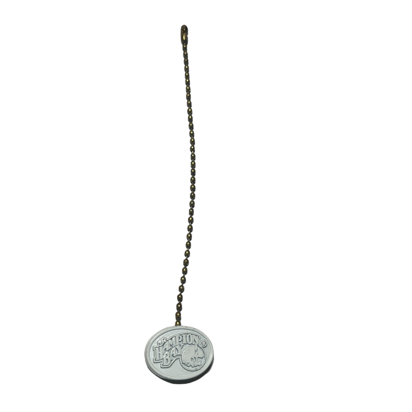 Hampton Bay Ceiling Fan replace part white metal light SHORT pull chain pendant gallery