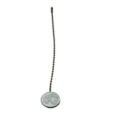 Hampton Bay Ceiling Fan replace part white metal light SHORT pull chain pendant