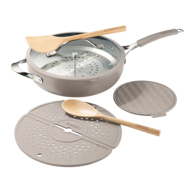Tramontina 5-Quart All-In-One Plus Ceramic Non-Stick Pan 7-Piece Set gallery