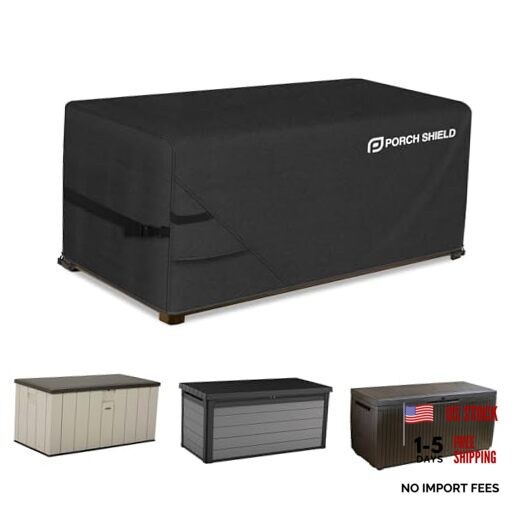 Patio Deck Box Storage Cover - 600D Outdoor 60"L x 24"W x 26"H Black gallery