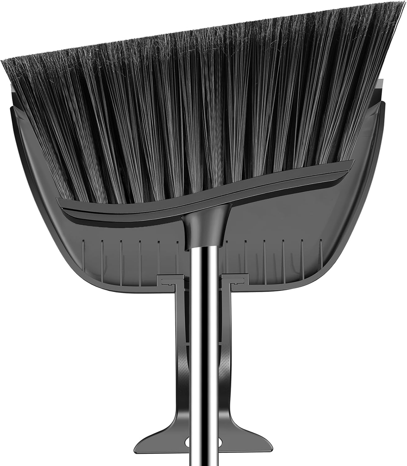 Broom and Step-on Dustpan Set, 59-in Adjustable Long Handle Broom with Dustpan gallery