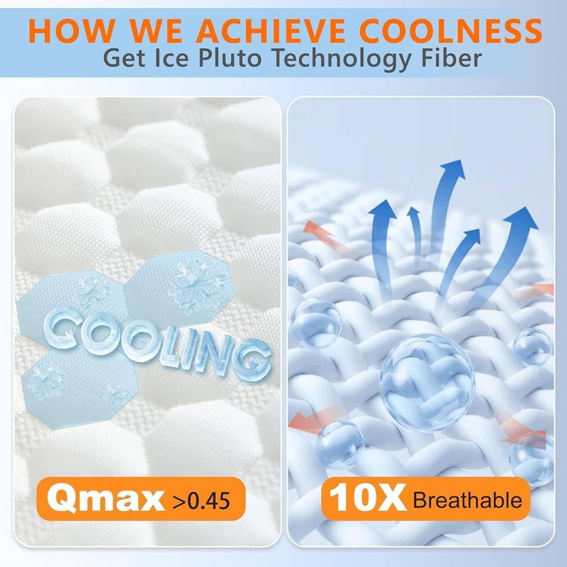 Dual-Temperature Adjustable Cooling Pillow - Standard Size, Breathable Comfort gallery