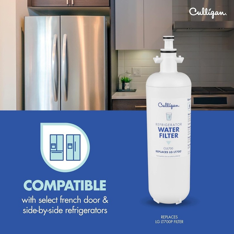 Refrigerator Water Filter Replacement Fit LG LT700P French Door 6 Months 1 Pack gallery