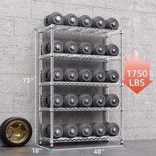 MZG Storage Shelves 5 Tier Wire Rack 1750 lbs gallery