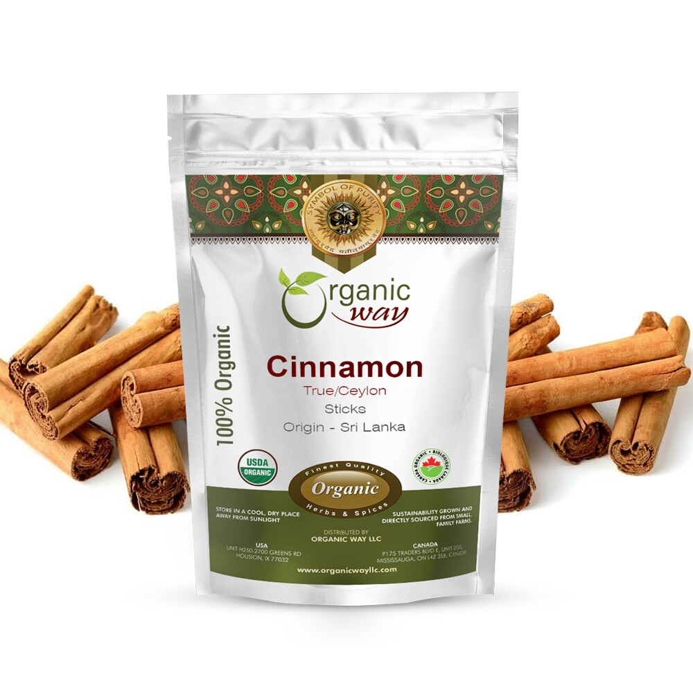 Organic Way True Ceylon Cinnamon Sticks - Organic, Kosher & USDA Certified gallery