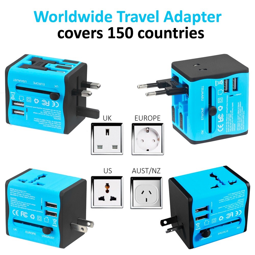 Travel Adapter, Multi-Nation Travel Adapter, All-in-one International Power gallery