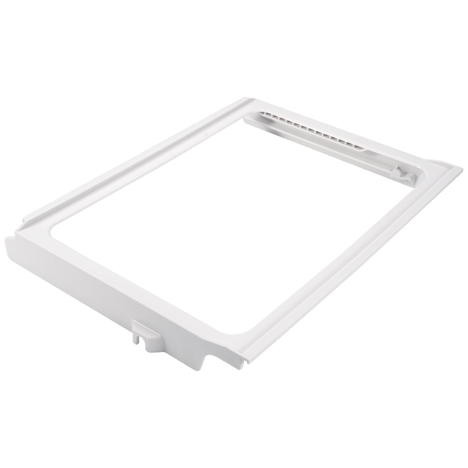 Refrigerator Crisper Drawer Cover Shelf Frame - No Glass, Fits Whirlpool, Amana, gallery