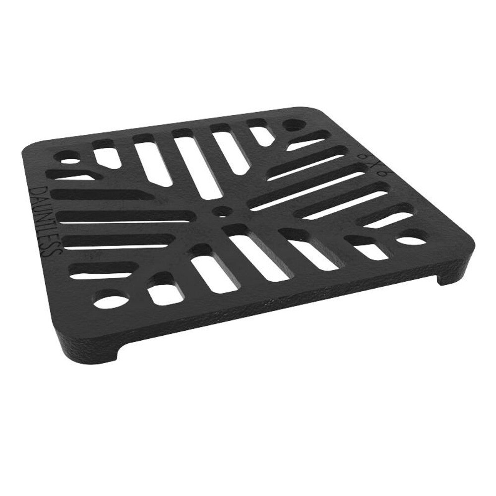 Square 5" 6" 9" 12" 13" Cast Iron Heavy Duty Gully Grid Drain Cover Grate Metal gallery
