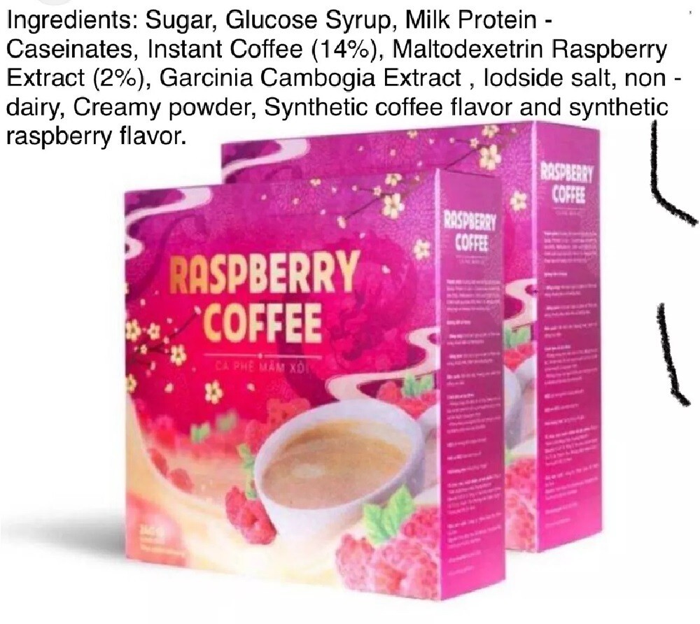 Raspberry Coffee Ca Phe Mam Xoi Den 15 Packets AUTHENTIC Weight Loss (US Seller) gallery