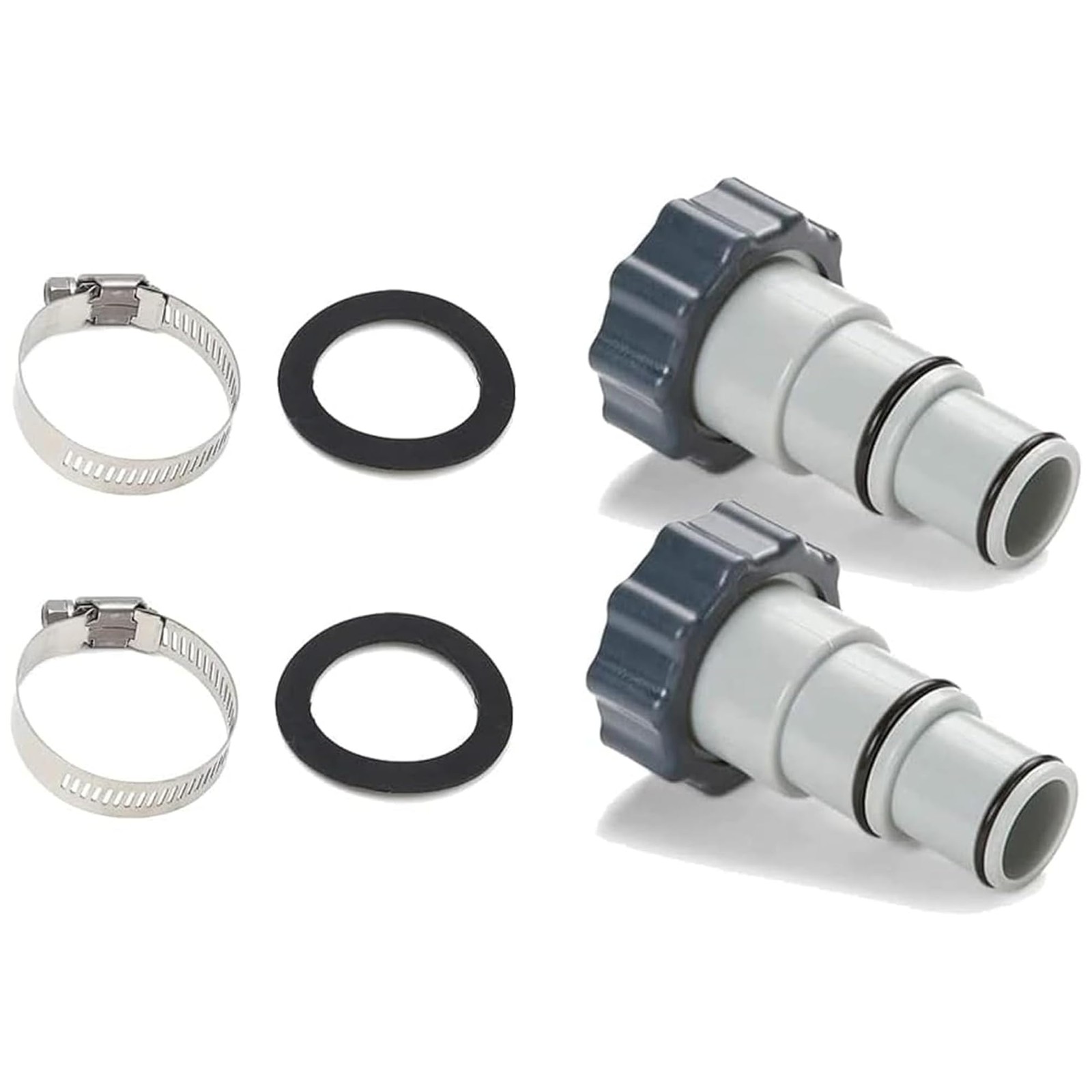 TonGass 2Pack Replacement Threaded to Clamp Style Hose Adapter for Intex Pool... gallery
