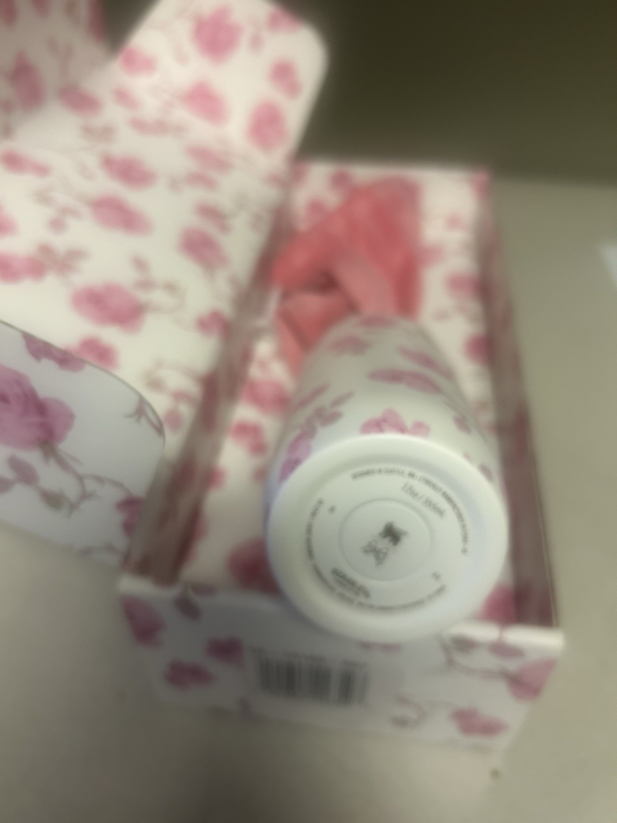 The Stanley x LoveShackFancy All Day Slim Bottle | 12OZ Ribbon Rosa IN HAND gallery