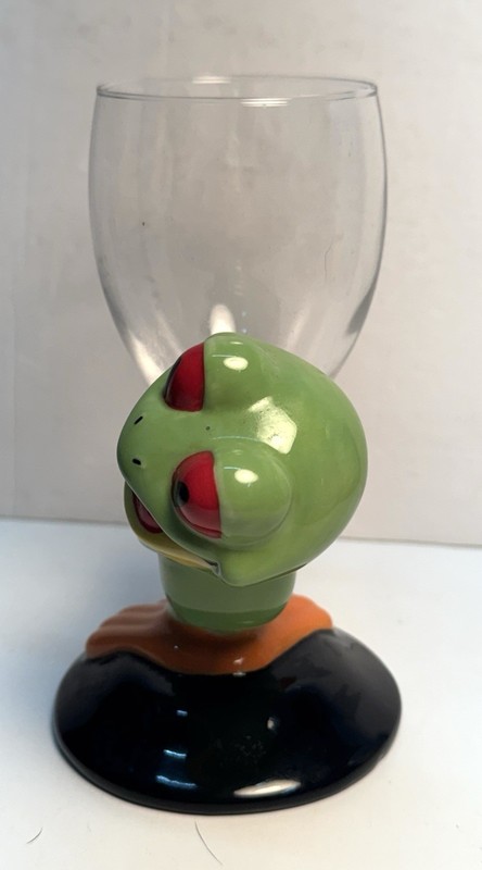 Rainforest Cafe Cha Cha Tree Frog Wine Glass Goblet gallery