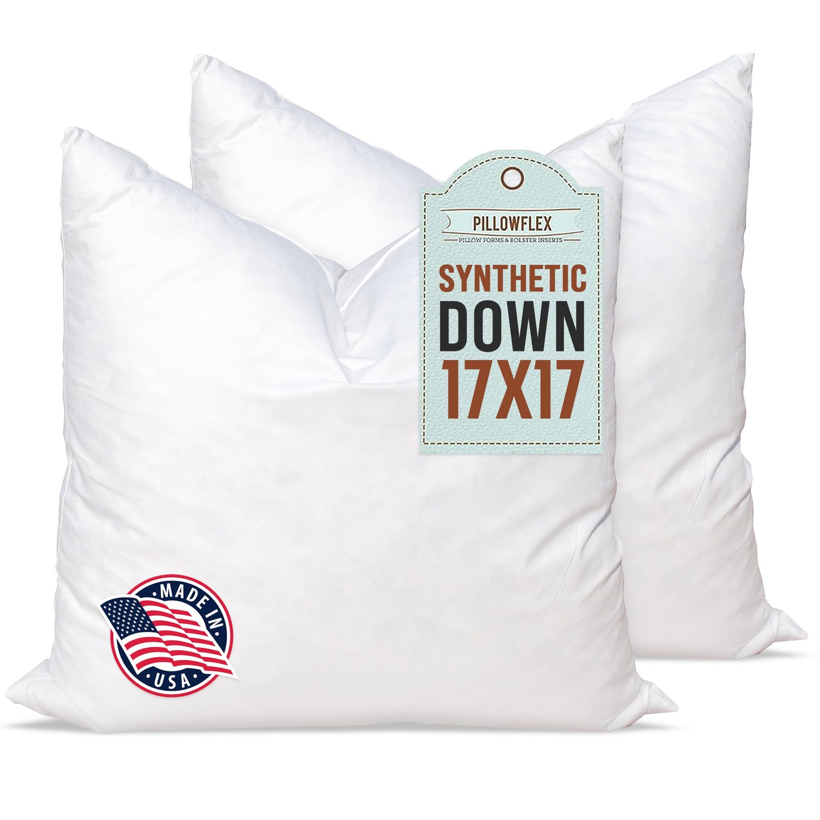 Synthetic Down Alternative Pillow Inserts for Shams - Comfy Pillows for Sleep... gallery
