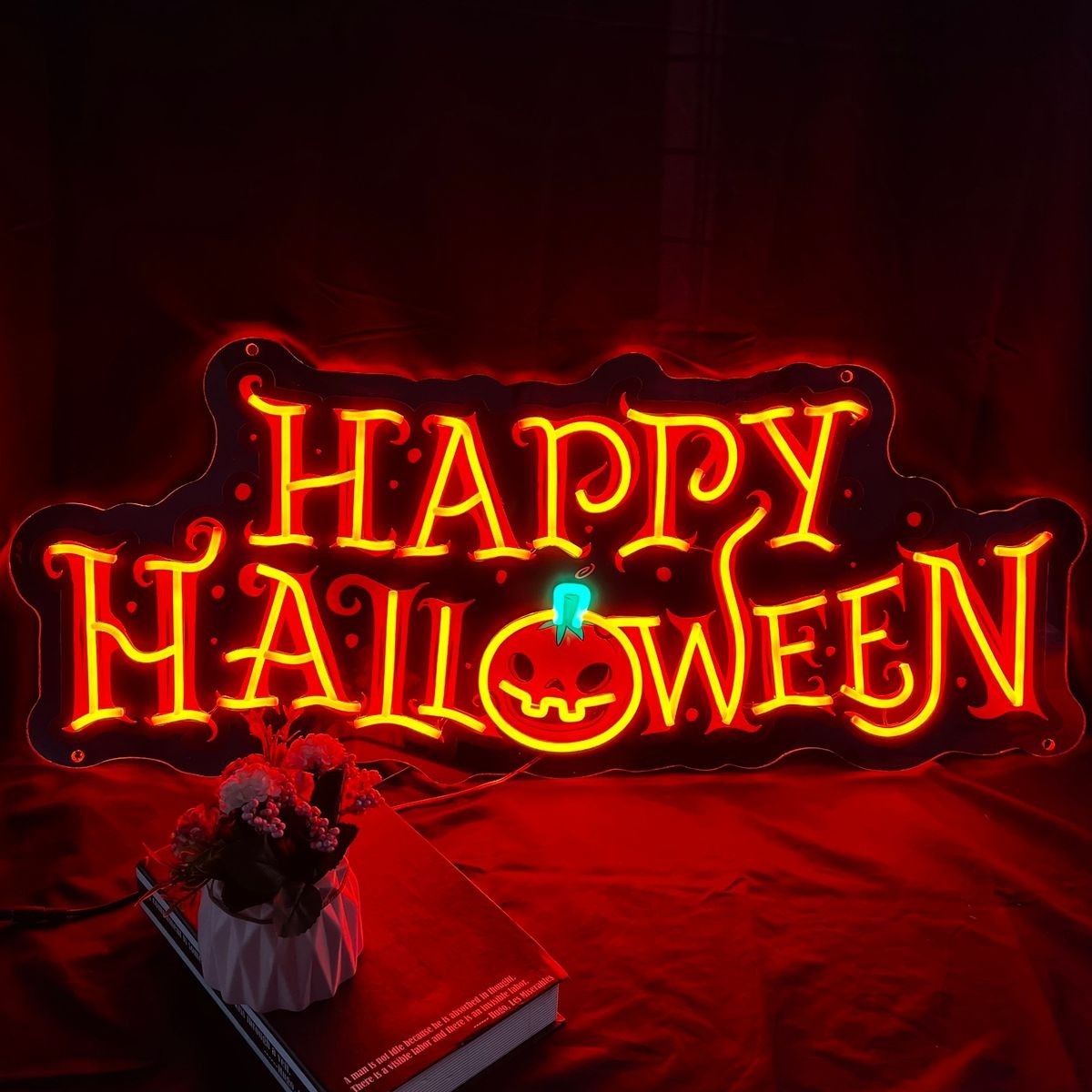 Custom LED Neon Sign For "Halloween Party " Night party Light for Home and Bars. gallery