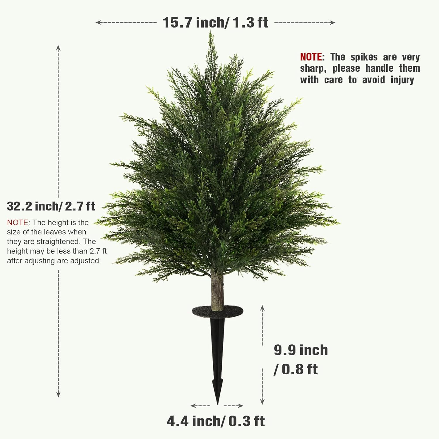 2Ft Artificial Cypress Topiary Trees Set - Realistic Faux Plants for Home Decor gallery