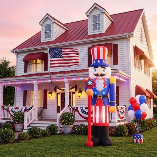 5 ft Independence Day Inflatable Nutcracker Outdoor Decoration, Giant Blow up gallery