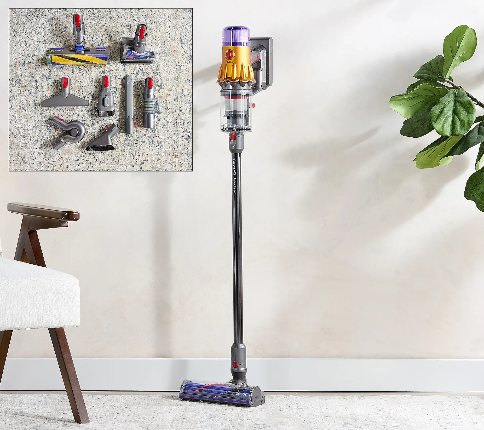 Dyson V12 Detect Slim Cordless Stick Vacuum Cleaner with 7 Tools, New gallery