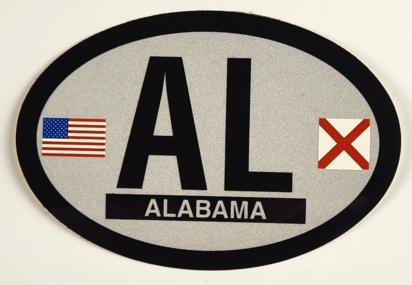Alabama (AL) Oval Decal - Adhesive Printed Vinyl Sticker gallery