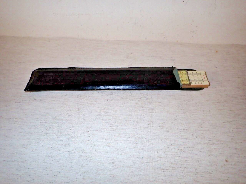 Vintage Engineering Instruments Inc. #250-BT Slde 10.5" Wood Ruler made in USA gallery