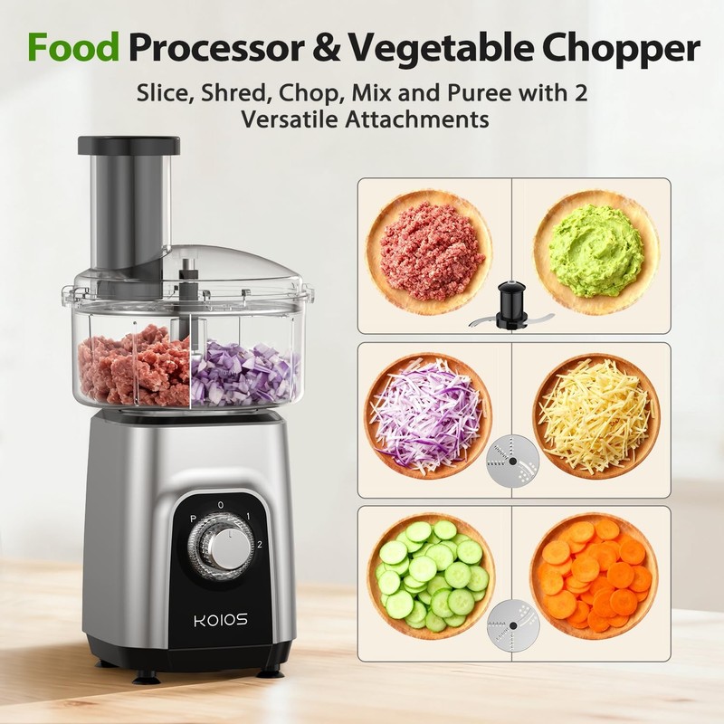 Blender/Food Processor Combo Max 1000W, 4 in 1 34oz Pitcher, 22oz Blending Cu... gallery