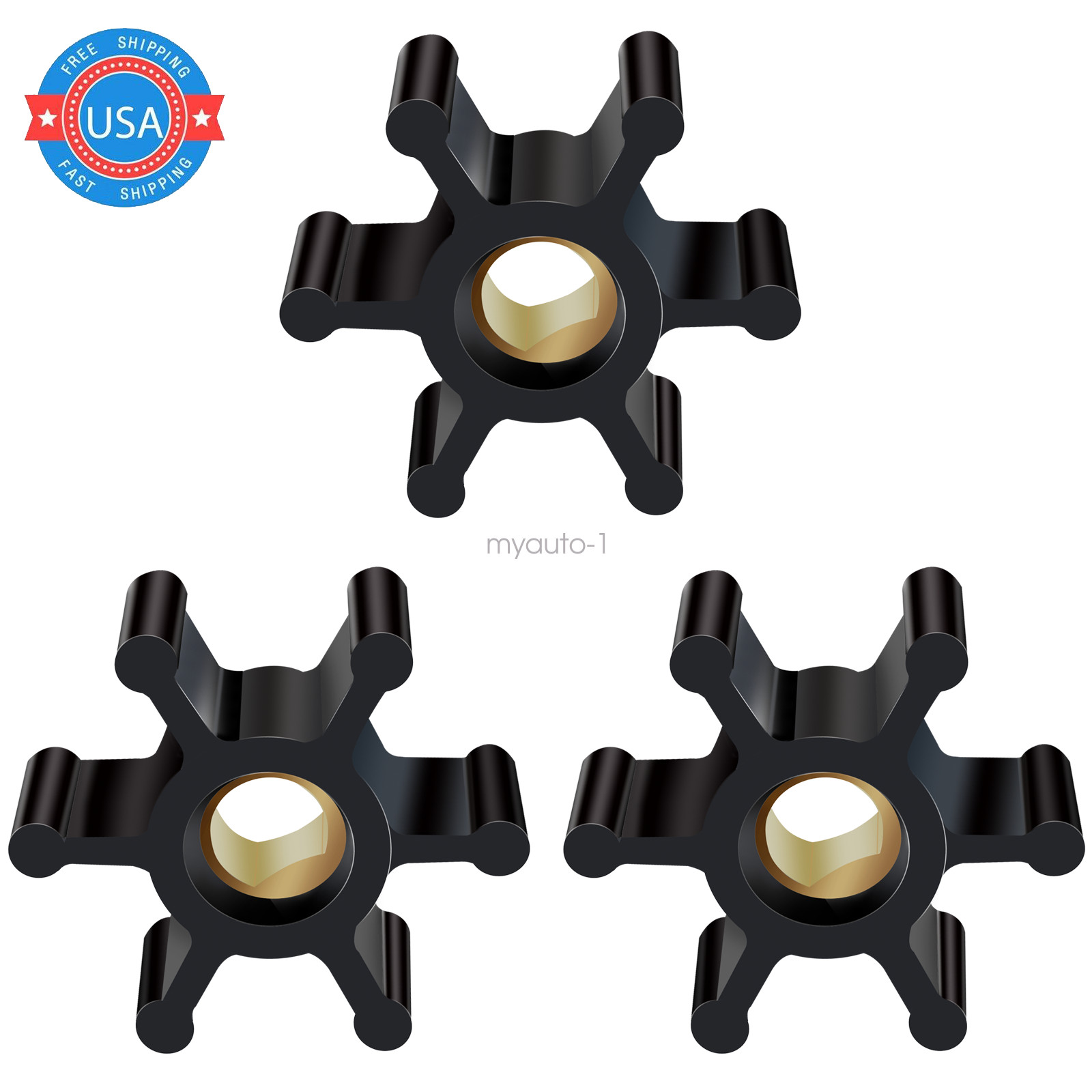 3 pack Impeller for Utility Water Transfer Pump Fits 1/10th HP & 1/12th HP gallery