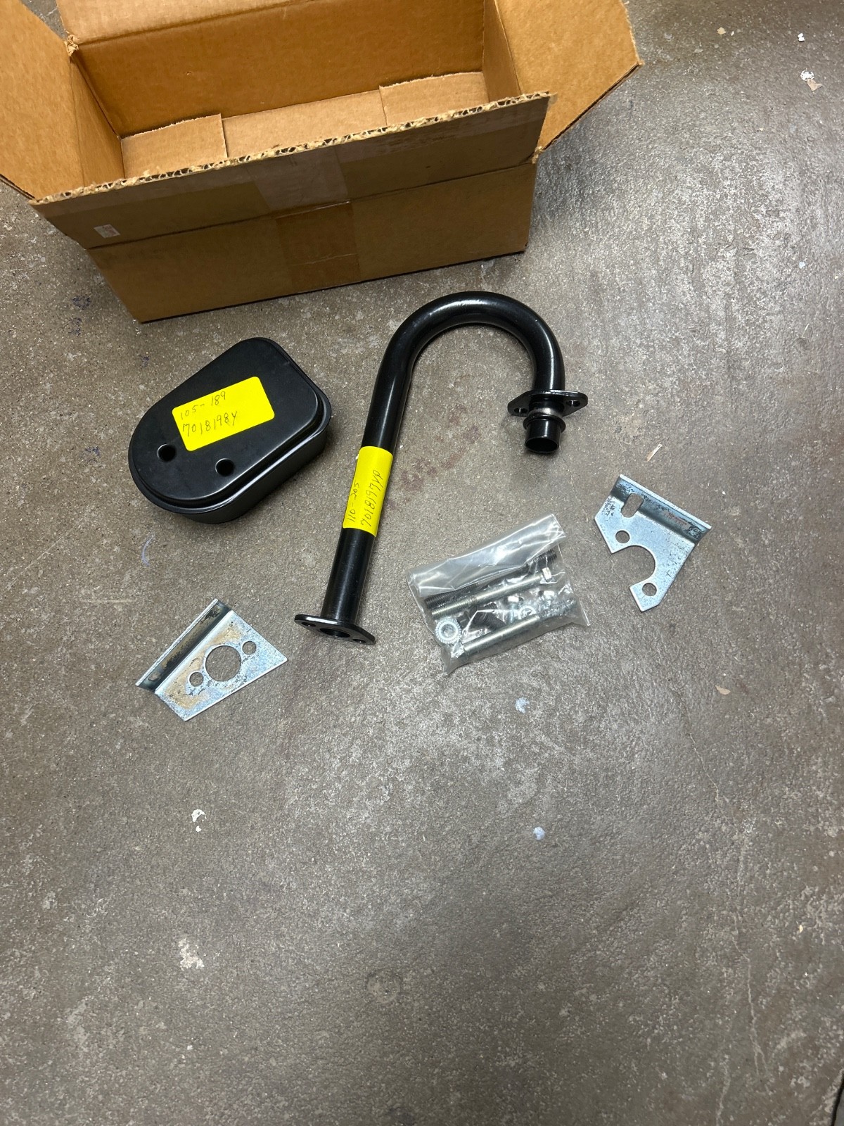 Snapper Muffler Kit STENS 105-445 MUFFLER PIPE 7018197YP 7018198YP 110-205 ED gallery