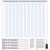 Clear PVC Strip Curtain,96 in Height x 84 in Width x 0.08 in Thickness,14 PCS Wa gallery