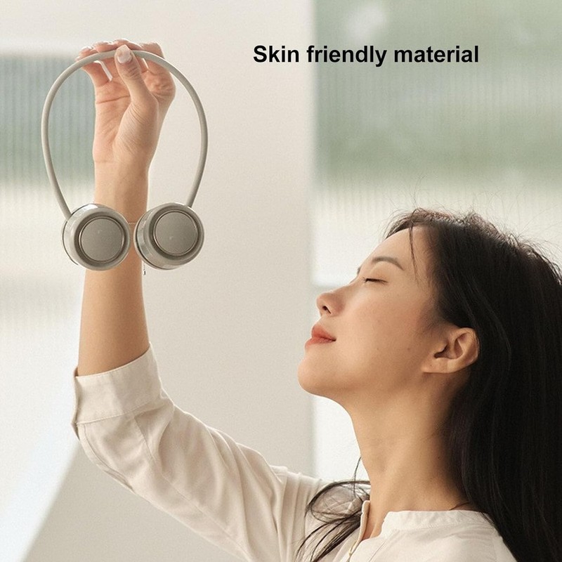 COOLIN Rolling Compact Neck Fan, Bladeless, Lightweight, Handsfree, Rechargeable gallery