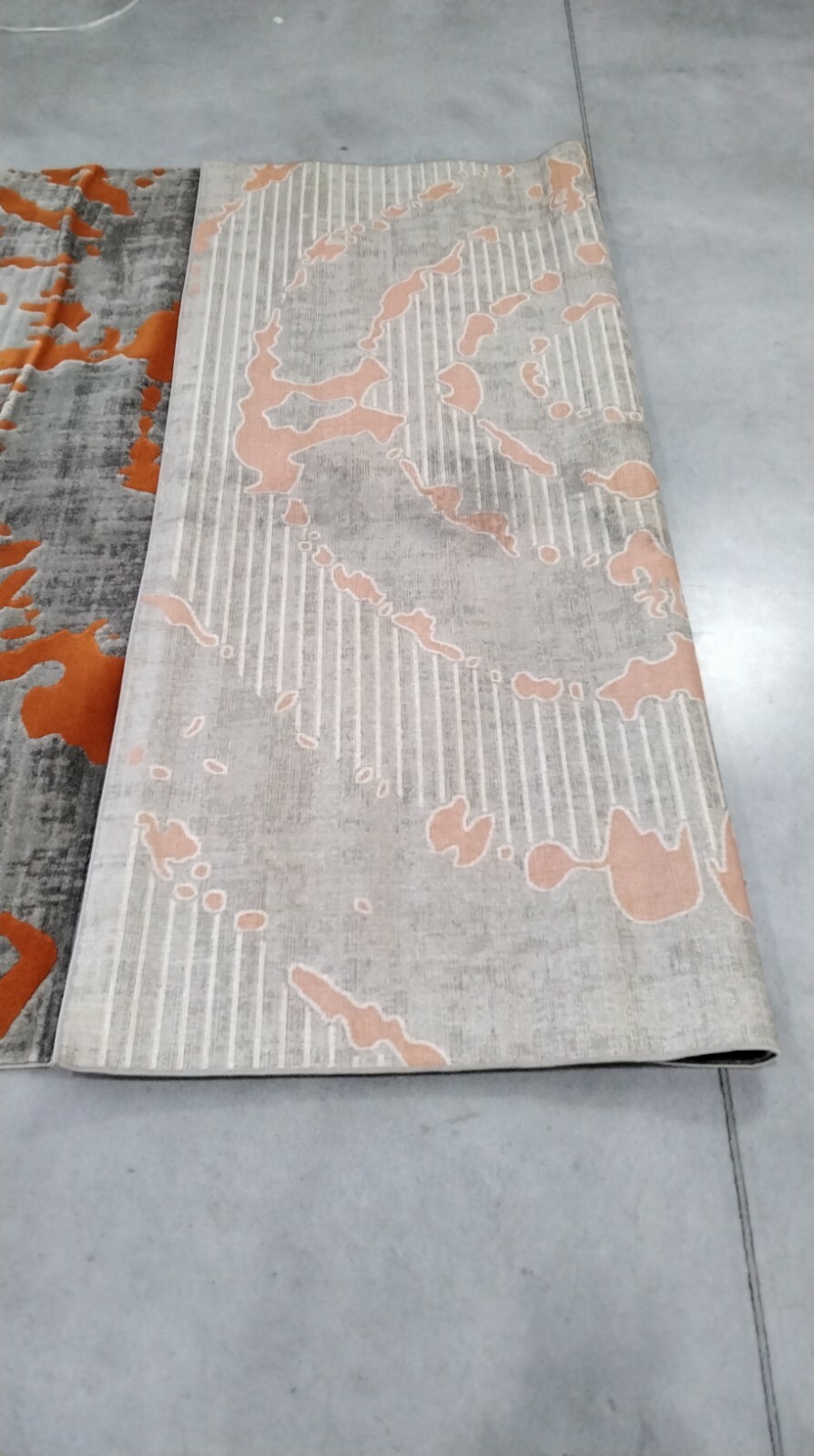GREY / ORANGE 8' X 10' Back Stain Rug, Reduced Price 1172703590 PRL7735F-810 gallery