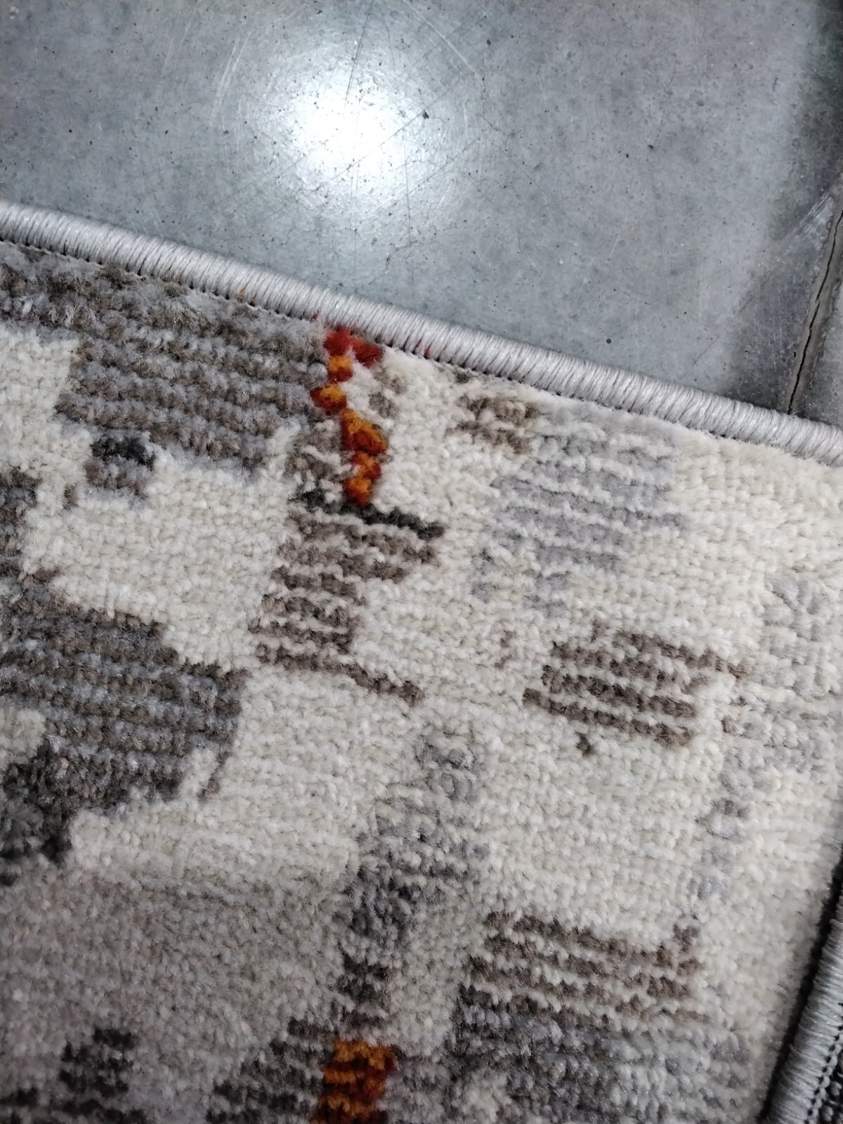 GREY / ORANGE 9' X 12' Back Stain Rug, Reduced Price 1172757203 MAD425H-9 gallery
