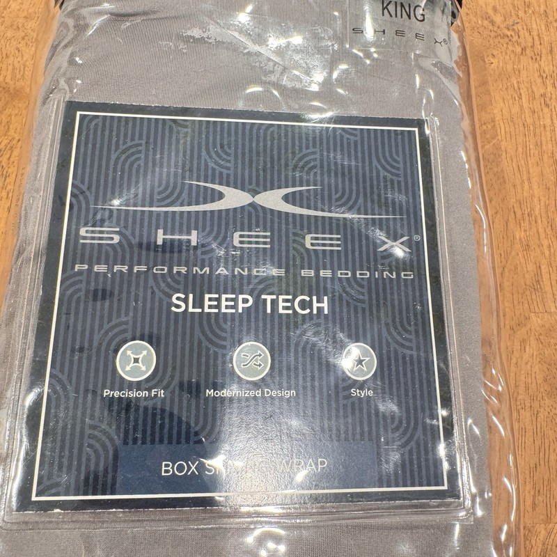 Sheex Performance Bedding Box Spring Wrap King Size Graphite Grey Sleep Tech New gallery