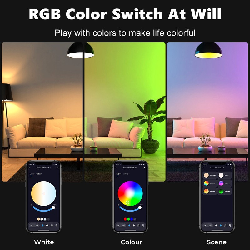 Smart Life LED E27 Bulb Dimmable APP Remote Control For Google Home Alexa gallery