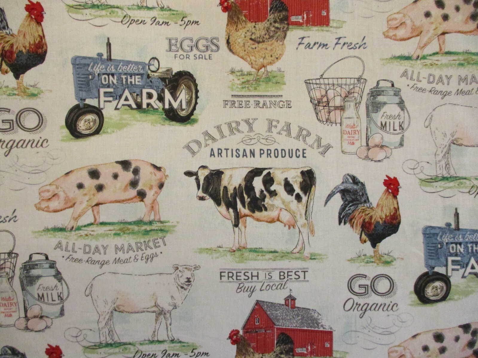 HANDMADE BIB APRON DOWN ON THE FARM gallery