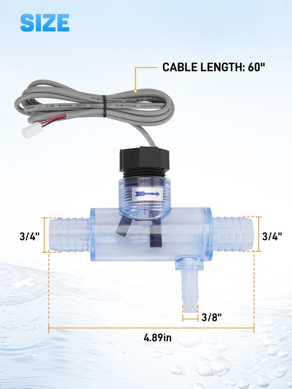 2560-040 Pool Flow Switch W/Tee & Cable For Sundance Spas Jacuzzi Spas Q-12DS-C2 gallery